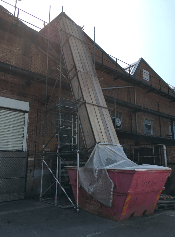 RPC Containers, Oakham. Rubbish Chute