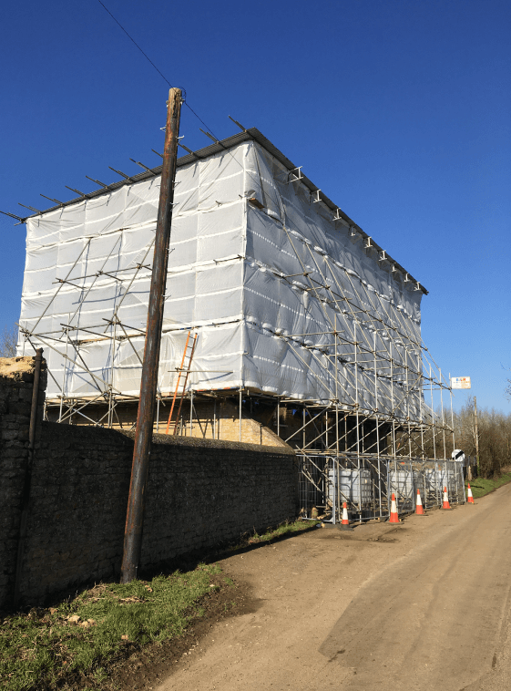 Temporary Roof, Slipton, East Northants
