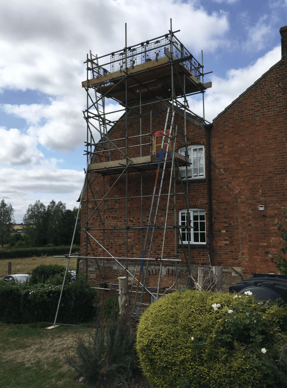 Chimney Scaffold, Slipton, East Northants